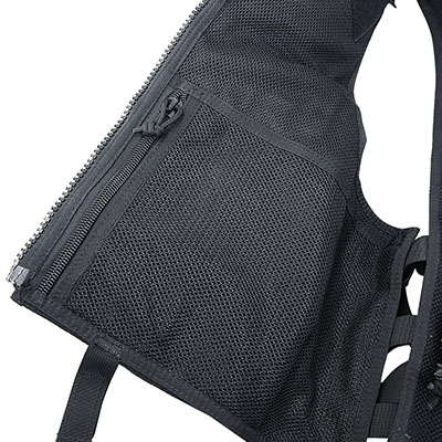 Molle पुलिस टैक्टिकल वेस्ट बिल्ड-इन ज़िपर पॉकेट